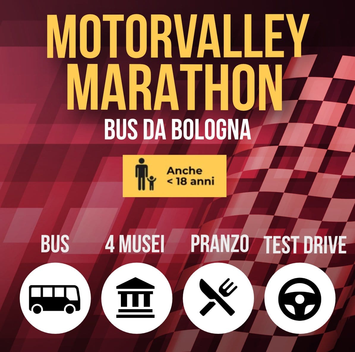 Motorvalley Marathon Tour: Bus from Bologna 1 Motorvalley Marathon Tour: Bus from Bologna