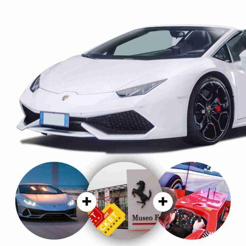 Pack Test drive Lamborghini Huracรกn + Ferrari Museums + F1 Simulator